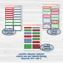 Playful Winter Kit | A5 Plum Daily Planner Kit Stickers | Jingle | KIT-418-N