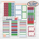 Playful Winter Kit | A5 Plum Daily Planner Kit Stickers | Jingle | KIT-418-N