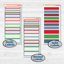 Playful Winter Kit | 7x9 Plum Daily Planner Kit Stickers | Jingle | KIT-418-P