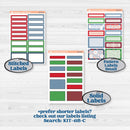 Playful Winter Kit | 7x9 Plum Daily Planner Kit Stickers | Jingle | KIT-418-P