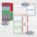 Playful Winter Kit | 7x9 Plum Daily Planner Kit Stickers | Jingle | KIT-418-P