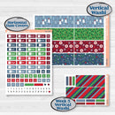Playful Winter Kit | Laurel Denise Standard Vertical & Horizontal Planner Kit Stickers | Jingle | KIT-418-Q