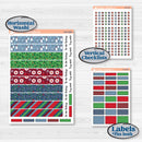 Playful Winter Kit | Laurel Denise Standard Vertical & Horizontal Planner Kit Stickers | Jingle | KIT-418-Q