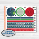 Playful Winter Kit | A5 Plum Monthly & Dashboard Planner Kit Stickers | Jingle | KIT-418-S