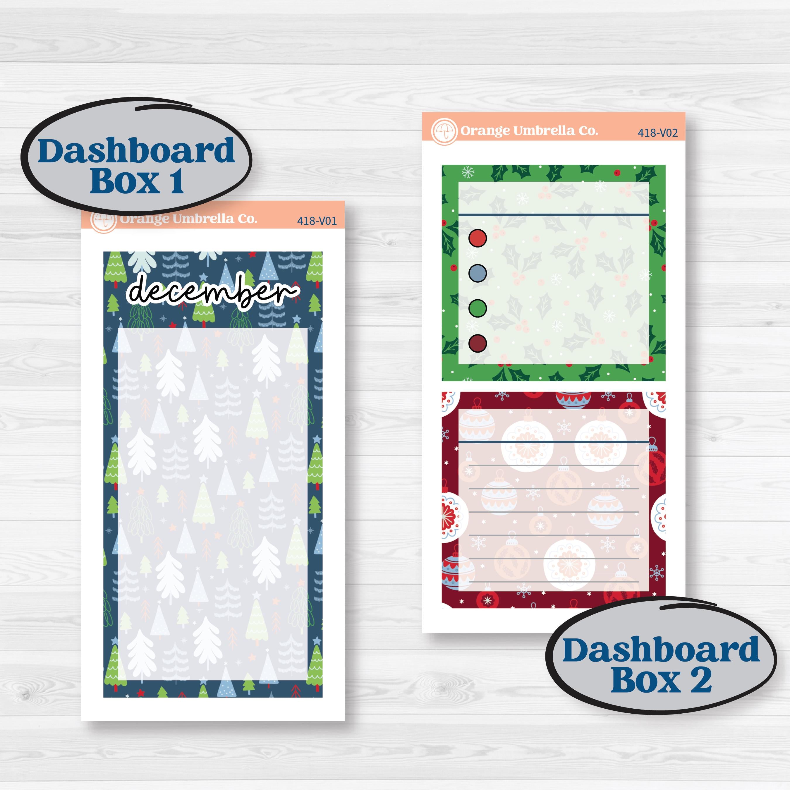 Playful Winter Kit | A5 Erin Condren Monthly & Dashboard Sticker Kit | 2024-2025 Planners | Jingle | KIT-418-V
