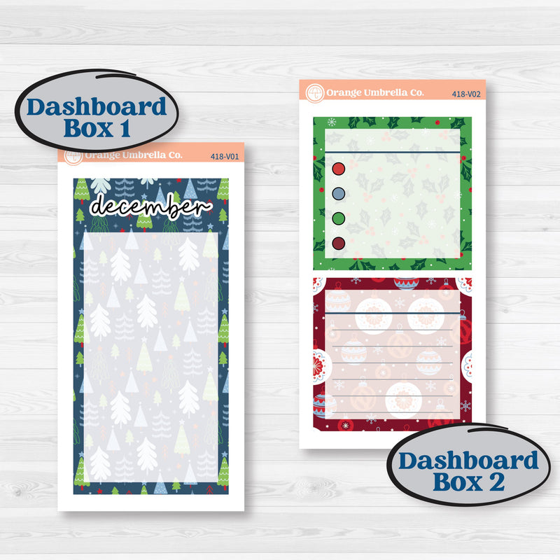 Playful Winter Kit | A5 Erin Condren Monthly & Dashboard Sticker Kit | 2024-2025 Planners | Jingle | KIT-418-V