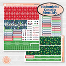 Playful Winter Kit | Hobonichi Cousin Monthly Planner Kit Stickers | Jingle | KIT-418-Y
