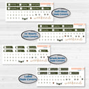 Classic Christmas Reading Kit | Weekly Sticker Kit for Vertical Planners like Erin Condren | All Aglow | KIT-419-A
