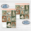 Classic Christmas Reading Kit | Weekly Sticker Kit for Vertical Planners like Erin Condren | All Aglow | KIT-419-A