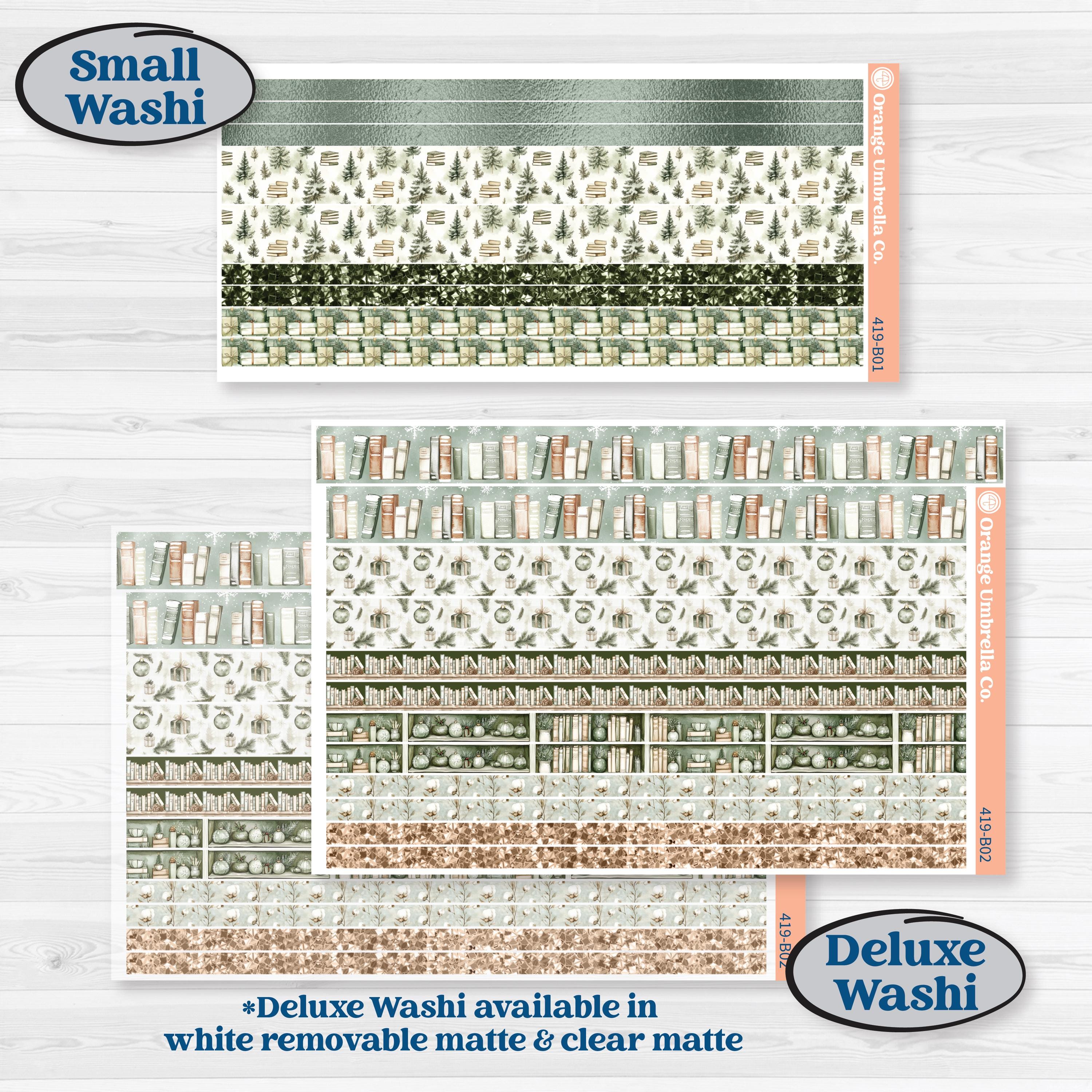 Classic Christmas Reading Kit | Weekly Add-On Planner Kit Stickers | All Aglow | KIT-419-B