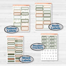 Classic Christmas Reading Kit | Hobonichi Cousin Weekly & Daily Planner Kit Stickers | All Aglow | KIT-419-E