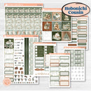 Classic Christmas Reading Kit | Hobonichi Cousin Weekly & Daily Planner Kit Stickers | All Aglow | KIT-419-E