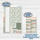 Classic Christmas Reading Kit | Laurel Denise Softbound Monthly Planner Sticker Kit | Vertical & Horizontal | All Aglow | KIT-419-QA