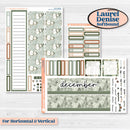 Classic Christmas Reading Kit | Laurel Denise Softbound Monthly Planner Sticker Kit | Vertical & Horizontal | All Aglow | KIT-419-QA