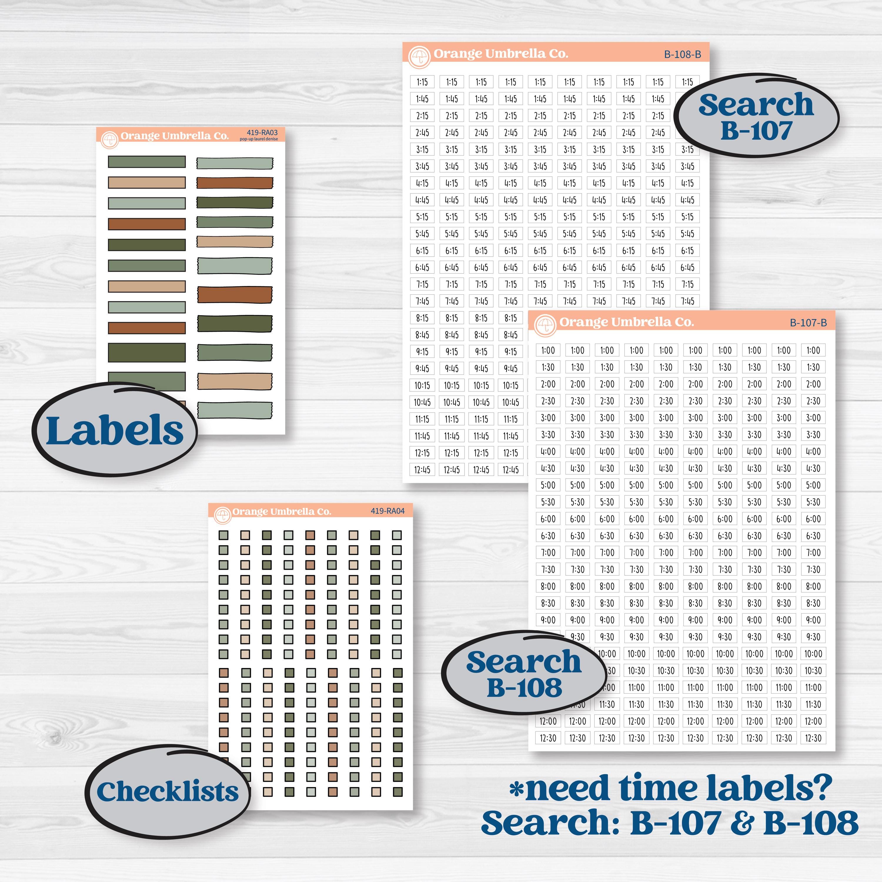 Classic Christmas Reading Kit | Laurel Denise Pop-Up Planner Kit Stickers | All Aglow | KIT-419-RA