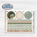 Classic Christmas Reading Kit | 7x9 Plum Monthly & Dashboard Planner Kit Stickers | All Aglow | KIT-419-T