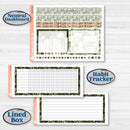 Classic Christmas Reading Kit | 7x9 Plum Monthly & Dashboard Planner Kit Stickers | All Aglow | KIT-419-T
