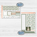Classic Christmas Reading Kit | 7x9 Plum Monthly & Dashboard Planner Kit Stickers | All Aglow | KIT-419-T