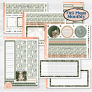 Classic Christmas Reading Kit | 7x9 Plum Monthly & Dashboard Planner Kit Stickers | All Aglow | KIT-419-T