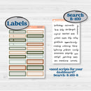Classic Christmas Reading Kit | 8.5x11 Plum Monthly & Dashboard Planner Kit Stickers | All Aglow | KIT-419-U