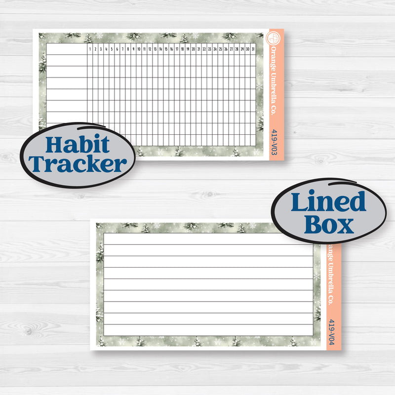 Classic Christmas Reading Kit | A5 Erin Condren Monthly & Dashboard Sticker Kit | 2024-2025 Planners | All Aglow | KIT-419-V