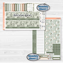 Classic Christmas Reading Kit | 7x9 Erin Condren Life Planner Monthly & Dashboard Sticker Kit | 2024-2025 Planners | All Aglow | KIT-419-W