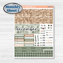 Classic Christmas Reading Kit | Hobonichi Cousin Monthly Planner Kit Stickers | All Aglow | KIT-419-Y