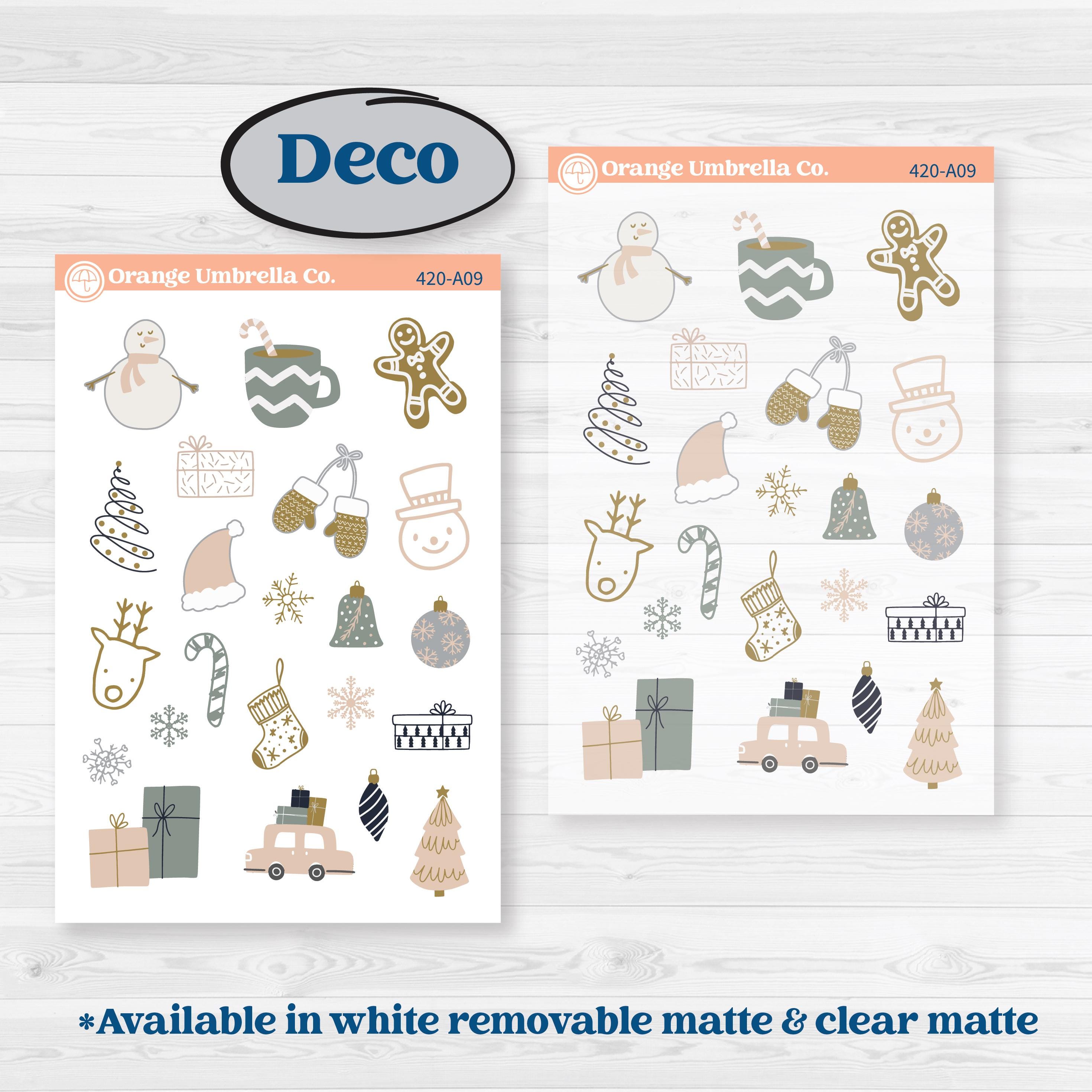 Cheerful Holiday Christmas Kit | Weekly Sticker Kit for Vertical Planners like Erin Condren | Very Merry | KIT-420-A