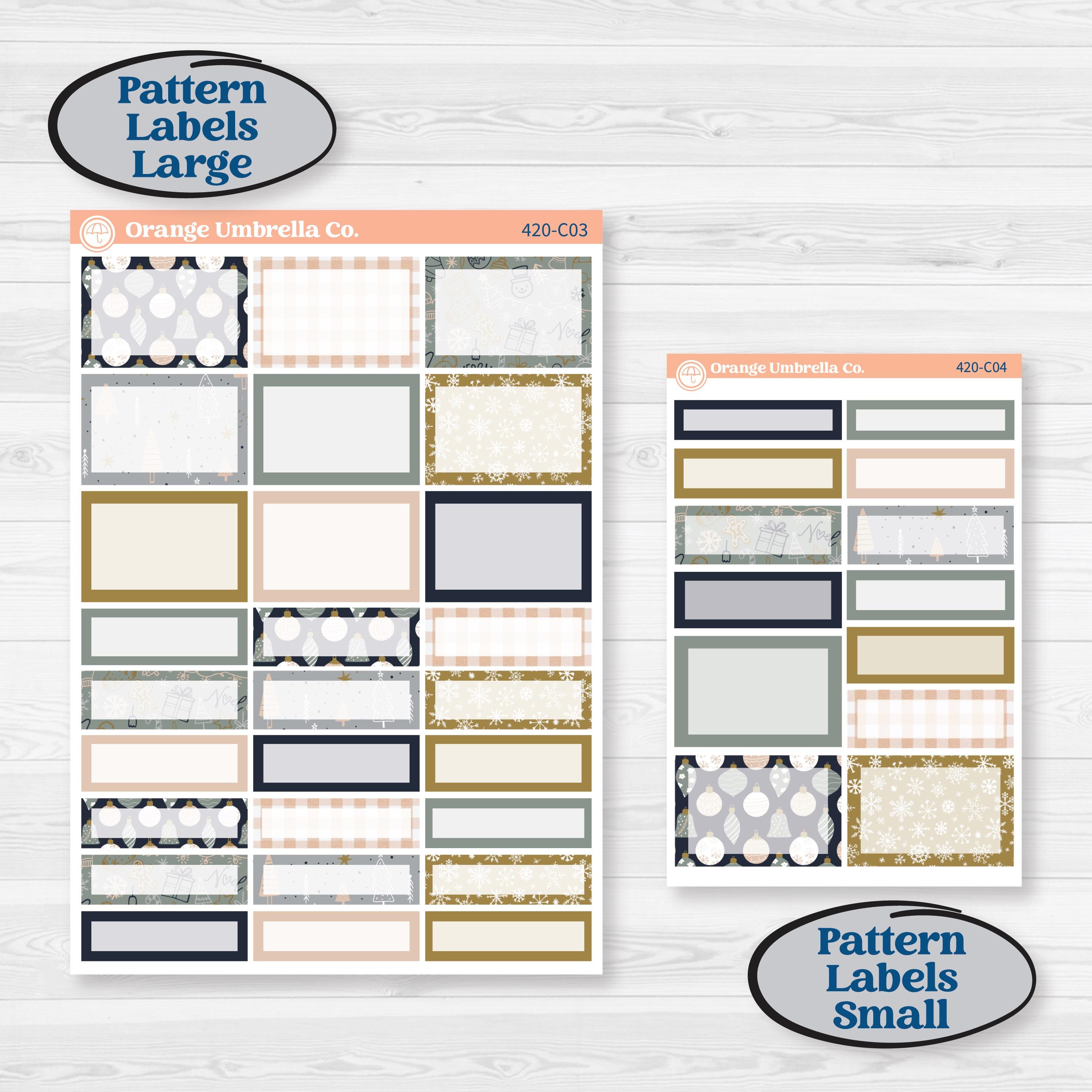 Cheerful Holiday Christmas Kit | Weekly Add-On Labels Planner Kit Stickers | Very Merry | KIT-420-C