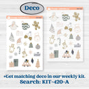 Cheerful Holiday Christmas Kit | Journaling Kit Planner Stickers | Very Merry | KIT-420-D