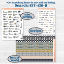 Cheerful Holiday Christmas Kit | Hobonichi Cousin Weekly & Daily Planner Kit Stickers | Very Merry | KIT-420-E