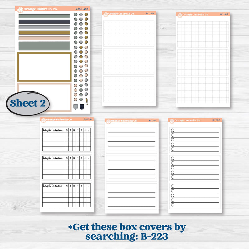 Cheerful Holiday Christmas Kit | Erin Condren Weekly Dashboard Planner Kit Stickers | Very Merry | KIT-420-HA