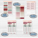 Vintage Christmas Kit | Weekly Add-On Labels Planner Kit Stickers | Holiday Nostalgia | KIT-421-C