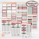Vintage Christmas Kit | Weekly Add-On Labels Planner Kit Stickers | Holiday Nostalgia | KIT-421-C