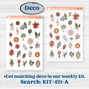 Vintage Christmas Kit | Journaling Kit Planner Stickers | Holiday Nostalgia | KIT-421-D