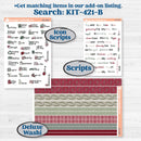 Vintage Christmas Kit | Hobonichi Cousin Weekly & Daily Planner Kit Stickers | Holiday Nostalgia | KIT-421-E