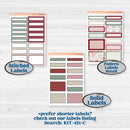 Vintage Christmas Kit | A5 Compact Vertical Planner Kit Stickers for Erin Condren | Holiday Nostalgia | KIT-421-G