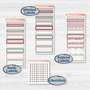 Vintage Christmas Kit | A5 Compact Vertical Planner Kit Stickers for Erin Condren | Holiday Nostalgia | KIT-421-G