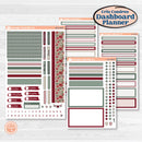 Vintage Christmas Kit | Erin Condren Weekly Dashboard Planner Kit Stickers | Holiday Nostalgia | KIT-421-HA