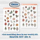 Vintage Christmas Kit | Freestyle Kit Any Planner Kit Stickers | Holiday Nostalgia | KIT-421-K