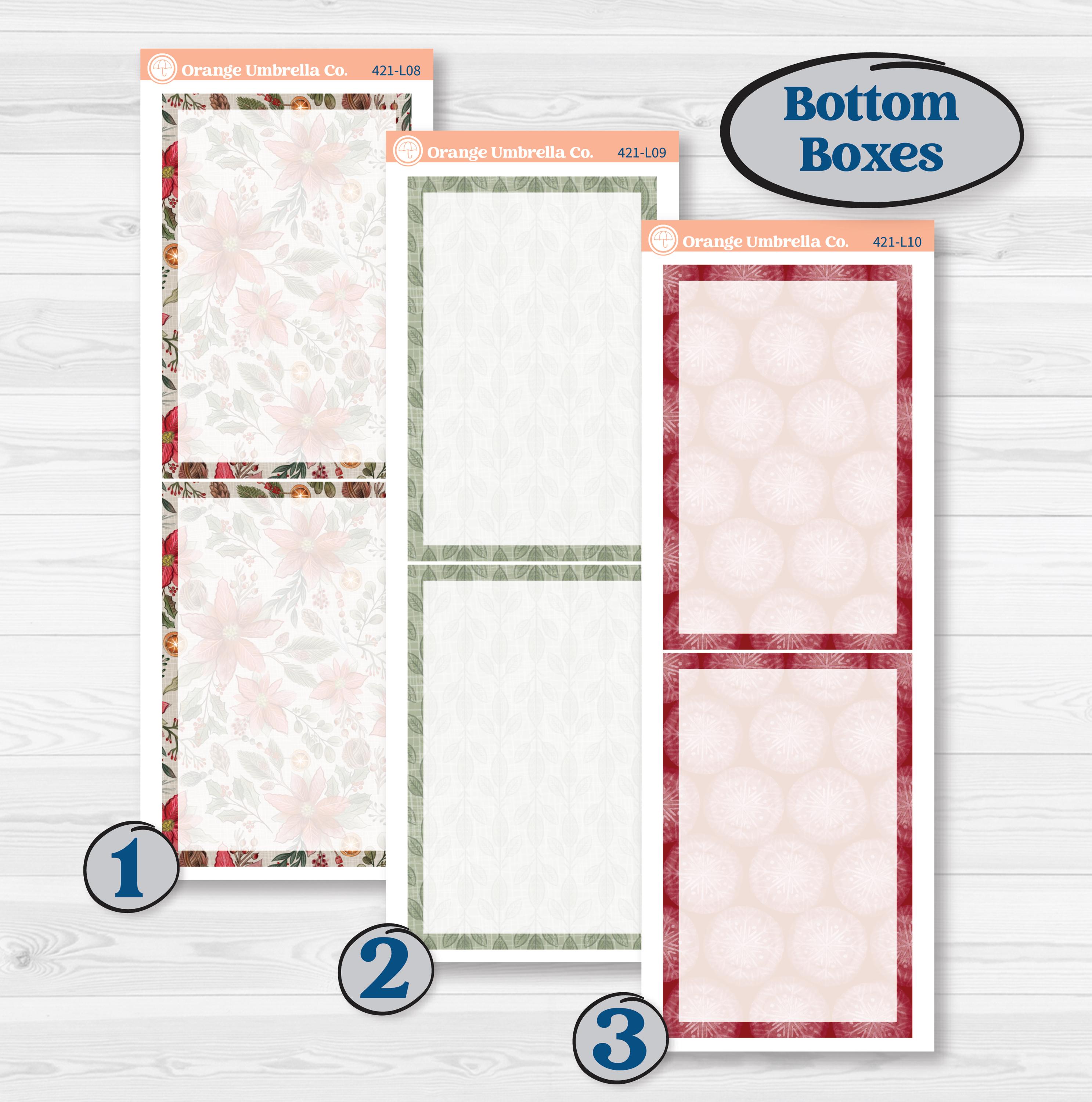 Vintage Christmas Kit | A5 Daily Duo Planner Kit Stickers | Holiday Nostalgia | KIT-421-L