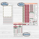 Vintage Christmas Kit | 7x9 Erin Condren Daily Duo Planner Kit Stickers | Holiday Nostalgia | KIT-421-M
