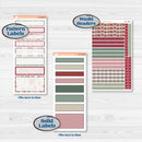 Vintage Christmas Kit | 7x9 Erin Condren Daily Duo Planner Kit Stickers | Holiday Nostalgia | KIT-421-M