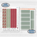 Vintage Christmas Kit | 7x9 Plum Daily Planner Kit Stickers | Holiday Nostalgia | KIT-421-P