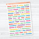 Mini Books of the Bible | Clear Matte | Faith Based Planner or Bible Journaling Stickers | F-001-CM