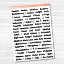 Medium Books of the Bible | Bible Journaling or Planner Stickers | Faith Based Stickers | F-002