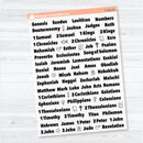 Medium Books of the Bible | Bible Journaling or Planner Stickers | Faith Based Stickers | F-002-CM