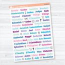 Medium Books of the Bible | Bible Journaling or Planner Stickers | Faith Based Stickers | F-002-CM