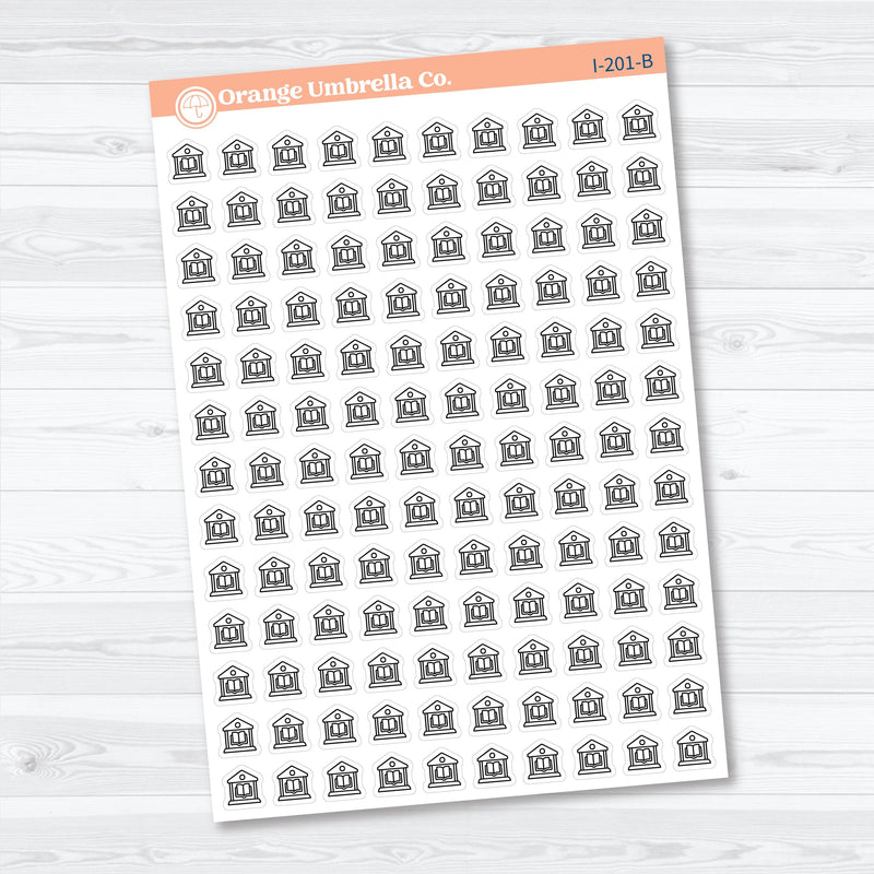 Library Icons | Planner Stickers | Icons | I-201
