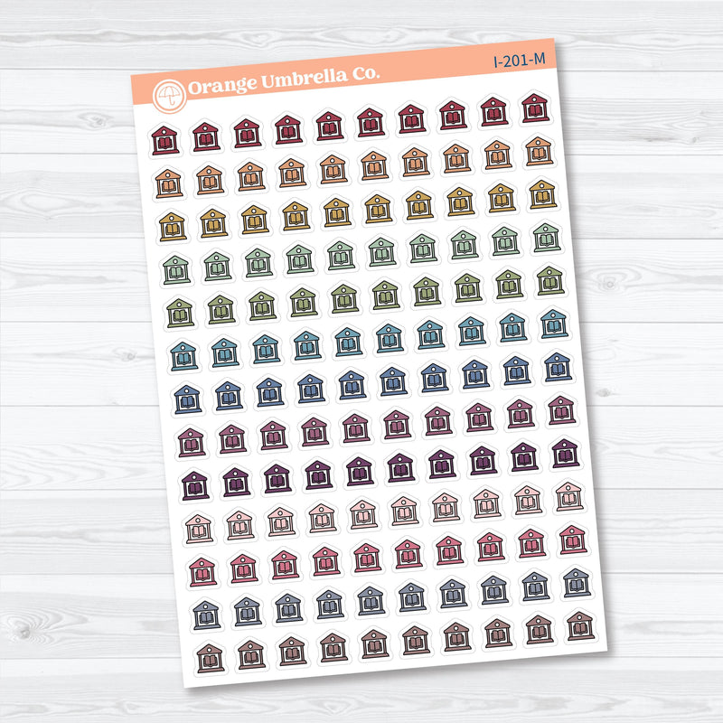 Library Icons | Planner Stickers | Icons | I-201